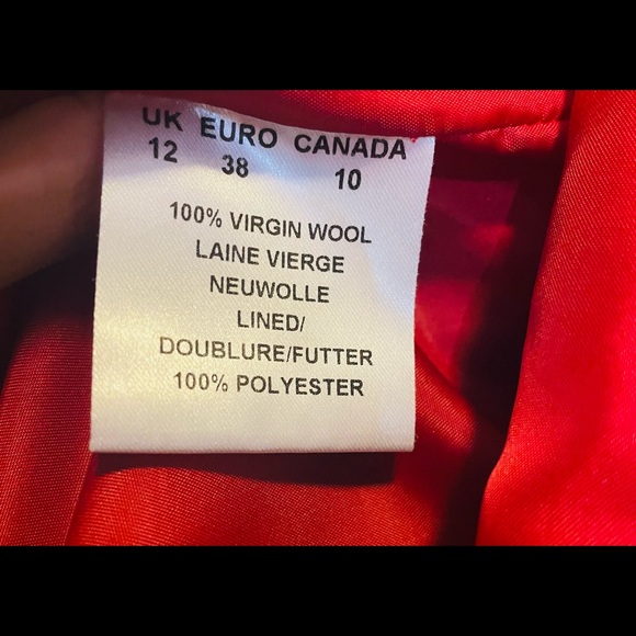Précis Petite 100% red wool blazer $10 NWOT ‼️CLOSET CLEAR OUT‼️ - Picture 10 of 13